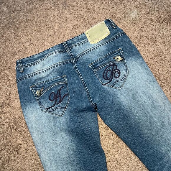 Apple Bottoms Denim - Y2K Apple Bottom Jeans Womens Embroidered Size 11/12